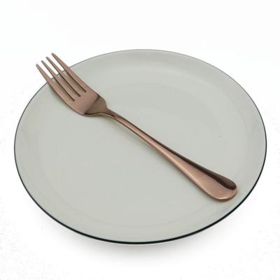 2 stuks cake fruit vork diner salade servies roestvrijstalen vork (Rose goud)