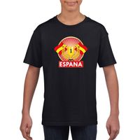 Zwart Spanje supporter kampioen shirt kinderen - thumbnail