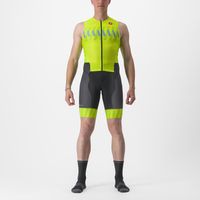 Castelli Free Sanremo 2 trisuit mouwloos groen/geel heren M