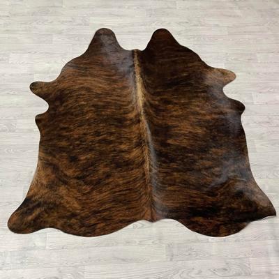 Koeienhuid bruin zwart brindle 170x170xm S