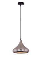 Finn - hanglamp - goud/zilver - gehamerd metaal - Ø 30 x H 28 cm