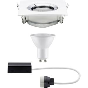 Paulmann Nova Inbouwlamp voor badkamer Set LED GU10 7 W IP65 Wit (mat), Chroom