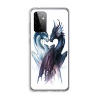 Yin Yang Dragons: Samsung Galaxy A72 Transparant Hoesje