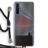 Not Your Baby: Oppo A91 Transparant Hoesje met koord