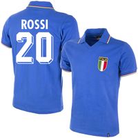Italië Retro Shirt WK 1982 + Rossi 20