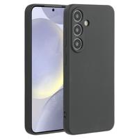 Lunso Samsung Galaxy S25 hoesje - Flexibel siliconen Backcover - Zwart