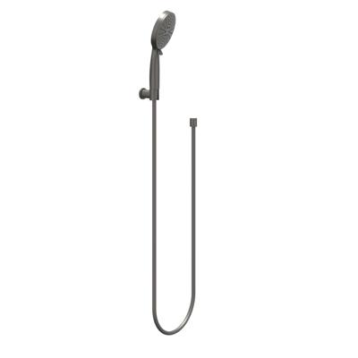 IVY Handdoucheset - verstelbaar - 3 standen - met verstelbare wandsteun - doucheslang 150cm - staafmodel - 120 cm - Geborsteld metal black PVD 6901116