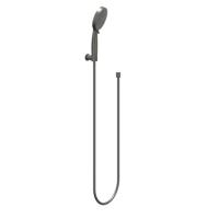 IVY Handdoucheset - verstelbaar - 3 standen - met verstelbare wandsteun - doucheslang 150cm - staafmodel - 120 cm - Geborsteld metal black PVD 6901116 IVY Handdoucheset - verstelbaar - 3 standen - met verstelbare wandsteun - doucheslang 150cm - staafmodel - 120 cm - Geborsteld metal black PVD 6901116