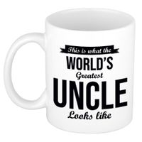 Worlds Greatest Uncle / oom cadeau koffiemok / theebeker 300 ml - thumbnail