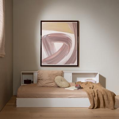 WOOOD Bed 'Carter' Grenenhout, 90 x 200cm, kleur Wit