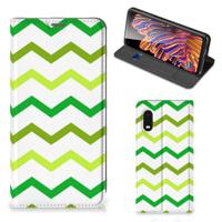 Samsung Xcover Pro | Hoesje met Magneet | Zigzag Groen