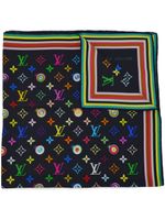 Louis Vuitton Pre-Owned x Takashi Murakami foulard Eye Love en soie (années 1990-2000) - Noir - thumbnail