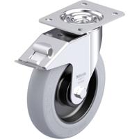 Blickle LE-POES 200KA-FI-SG Plaatstalen zwenkwiel Wieldiameter: 200 mm Draagvermogen (max.): 300 kg 1 stuk(s)