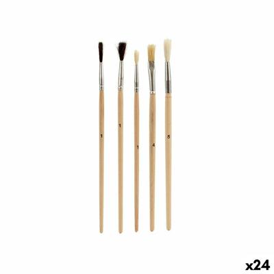 Penselen Pincello AR1607028 Bruin Grijs Hout Metaal (24 Stuks)
