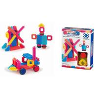 Bristle Blocks box met 36 stuks