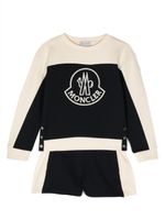 Moncler Enfant ensemble haut-short à logo brodé - Bleu - thumbnail