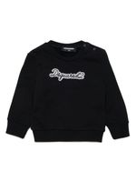 DSQUARED2 KIDS sweat en coton à logo appliqué - Noir - thumbnail