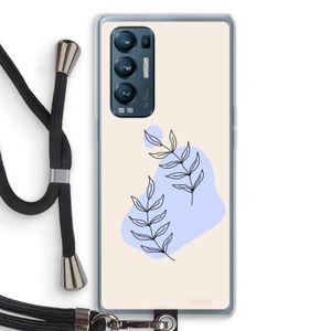 Leaf me if you can: Oppo Find X3 Neo Transparant Hoesje met koord