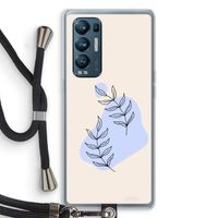 Leaf me if you can: Oppo Find X3 Neo Transparant Hoesje met koord