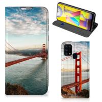 Samsung Galaxy M31 | Book Cover | Golden Gate Bridge