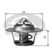 Thermostaat, koelvloeistof GATES, u.a. für Peugeot, Opel, Renault, Citroën, Seat, Fiat, Volvo, VW, Audi, Skoda, FSO, Morgan, Mitsubishi, Jeep, Dodge, - thumbnail