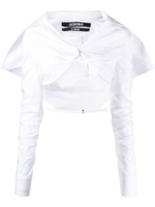 Jacquemus haut La chemise Meio - Blanc