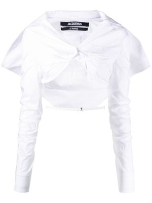 Jacquemus haut La chemise Meio - Blanc