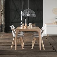 Eettafel Amalfi Naturel 90x160 -210 cm - Giga Living