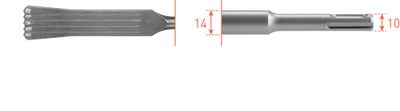 Rotec SDS+ Patentvoegbeitel langmodel 7mm dikte 32x200 - 2160020