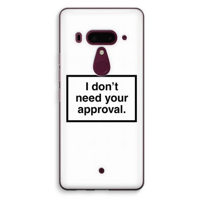 Don't need approval: HTC U12+ Transparant Hoesje