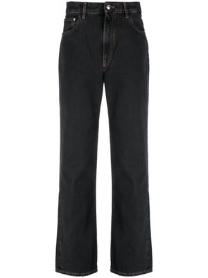 GCDS jean strassé Choker à taille haute - Noir
