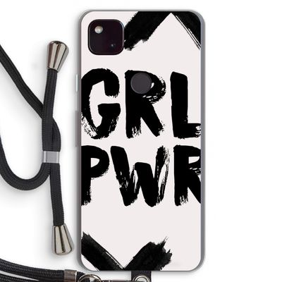 Girl Power #2: Pixel 4a 5G Transparant Hoesje met koord