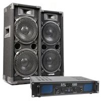 MAX Complete 1000W Speakerset MAX28 met Versterker