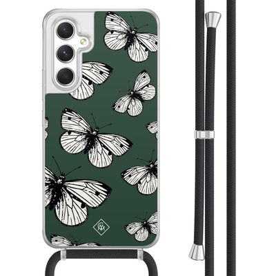 Samsung Galaxy A54 hoesje met koord - Vlinders