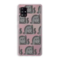 Cats: Samsung Galaxy A51 5G Transparant Hoesje