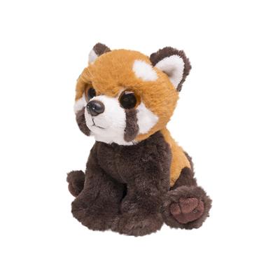 Nature Planet Pluche rode panda - knuffeldier - 13 cm - knuffel panda