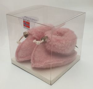 Natura Norway Noorse sloffen baby roze kubus (1 Paar)