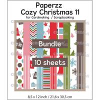 Crealies • paperzz cozy christmas (10x 1 vel)