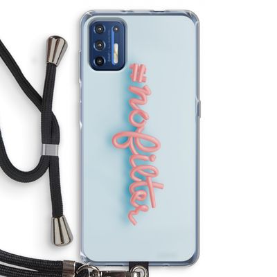 #nofilter: Motorola Moto G9 Plus Transparant Hoesje met koord