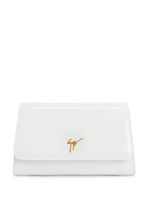 Giuseppe Zanotti pochette Cleopatra à plaque logo - Blanc - thumbnail