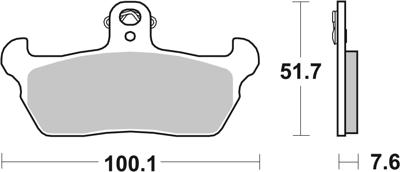 BREMBO Remblokken, voor de moto, Road Organisch 07BB1606