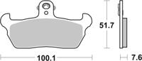 BREMBO Remblokken, voor de moto, Road Organisch 07BB1606