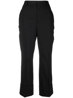 DSQUARED2 pantalon court à coupe évasée - Noir