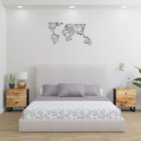 Nachtkastjes 2 st 40x33x46 cm massief mangohout