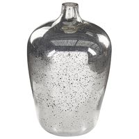 Beliani KACHORI - Bloemenvaas-Zilver-Glas