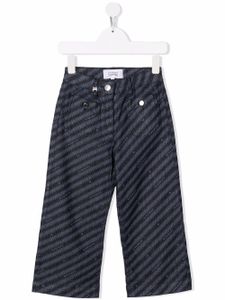 Givenchy Kids jean droit à rayures - Bleu