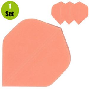 Poly Plain Dartflights - Oranje