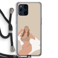 One of a kind: Oppo Find X3 Pro Transparant Hoesje met koord