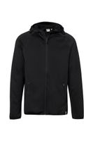Hakro 863 Hooded tec jacket Indiana - Black - M - thumbnail