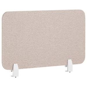 Beliani - WALLY - Bureauscherm - Beige - 80 cm - Polyester